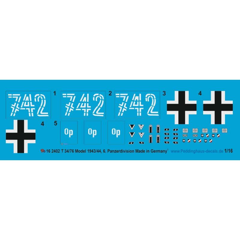 T34/76 Model 1943/44 , 6. Panzerdivision