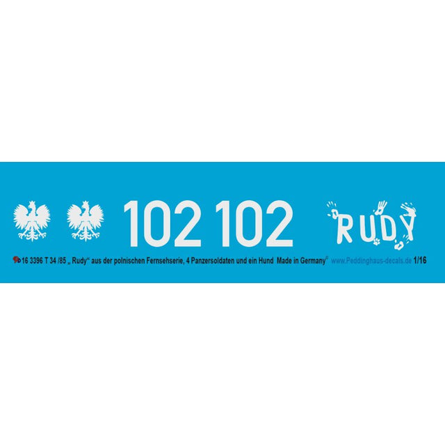 T34/85 "Rudy" Polnischer Film 4 Soldaten und 1 Hund