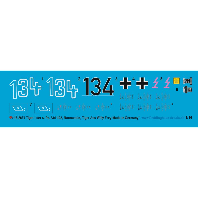 Tiger I 1. Komp. S. Pz. Abt 102 Normandie , Tiger Ass Will Fey