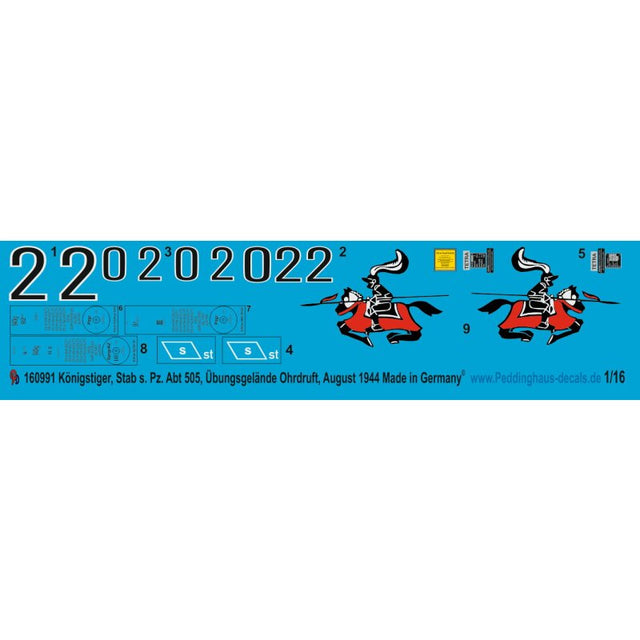 Tiger II HQ schw. Heeres Panzer Abt 505 Übüngsgelände Ohrdruft Aug. 44