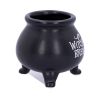 Small Black Witch's Brew Cauldron Pot Trinket Set of Four