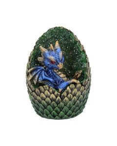 Purple Geode Home Glittering Hatchling and Egg Figurine