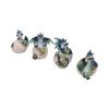 Set of Four Hatchlings Emergence Dragonling Hatching from Egg Figurine