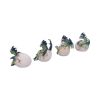 Set of Four Hatchlings Emergence Dragonling Hatching from Egg Figurine