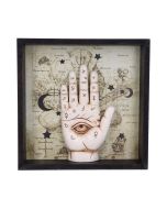 Palmist's Guide Black Chiromancy Hands Candle Holder