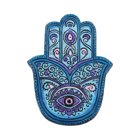Set of 4 Hamsa's Serenity Hand Incense Stick Burner