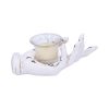 Palmist's Prediction White Chiromancy Hand Candle Holder