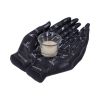 Palmist's Guide Black Chiromancy Hands Candle Holder