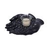 Palmist's Guide Black Chiromancy Hands Candle Holder
