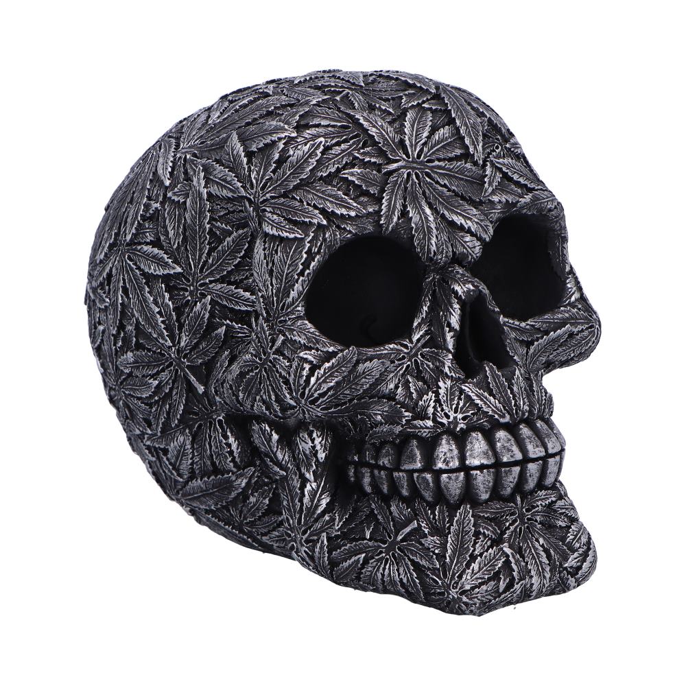 High Life Leaf Embellished Skull