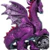 Keeper of the Key (Purple) – A Mystical Dragon Guardian Figurine
