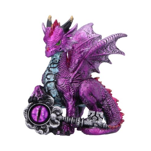 Keeper of the Key (Purple) – A Mystical Dragon Guardian Figurine