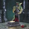 Light of the Dragon Green Ornamental Tealight Holder