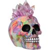 Psychedelic Crystal Skull with Light Up Mohawk