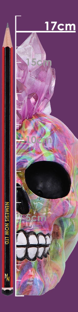 Psychedelic Crystal Skull with Light Up Mohawk