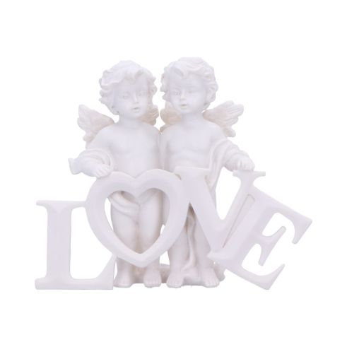 Cherub Couple Standing with Love Figurine 10cm