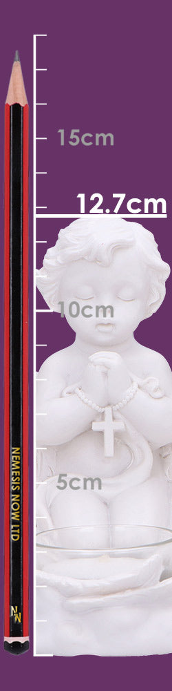 Praying Cherub’s Tea Light Holder Set of 2 13cm