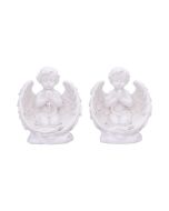 Set of 2 Sleeping Cherub Figurines 12.5cm