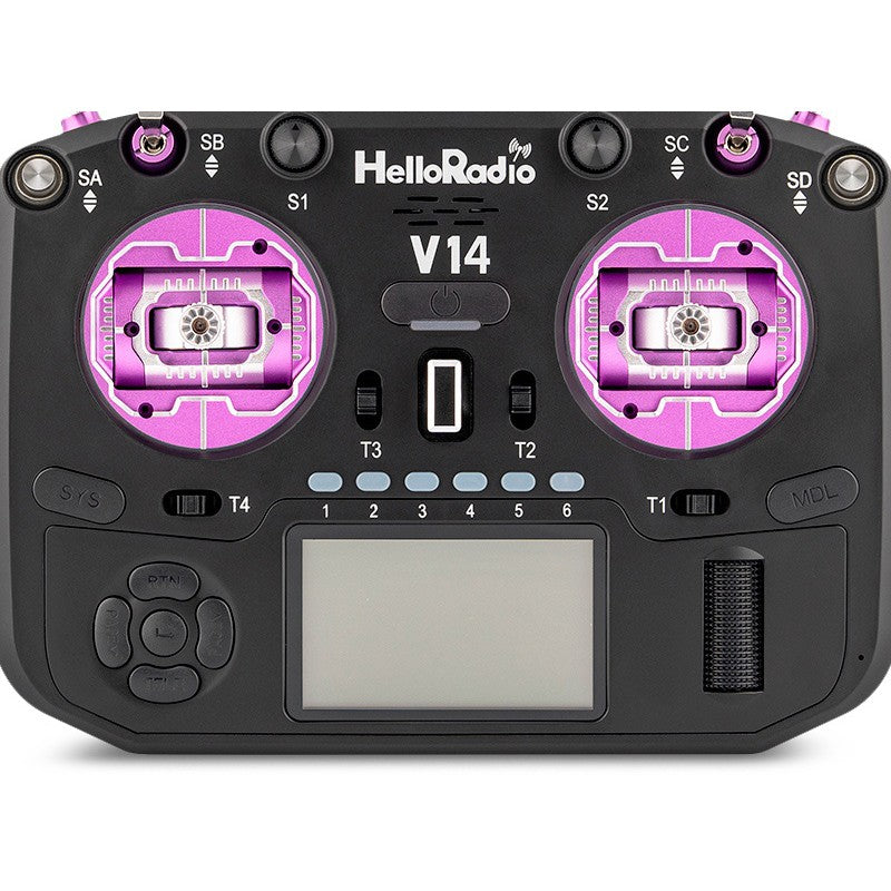 V14 MAX OLED 2,4GHz ELRS LBT Radio (Multimode - M2) - Black/Purple