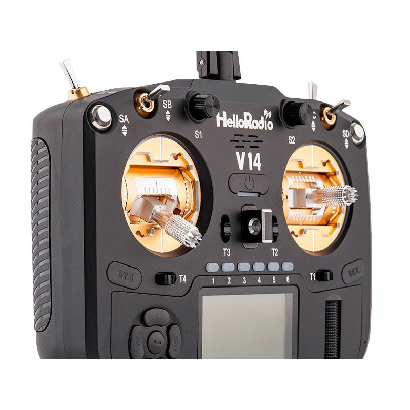 V14 MAX R9 OLED 2,4GHz 4in1 LBT Radio (Multimode - M2) - Black/gold