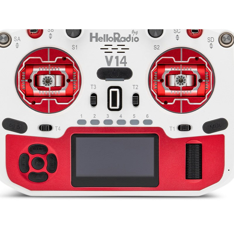 V14 MAX R9 OLED 2,4GHz 4in1 LBT Radio (Multimode - M2) - Red/White