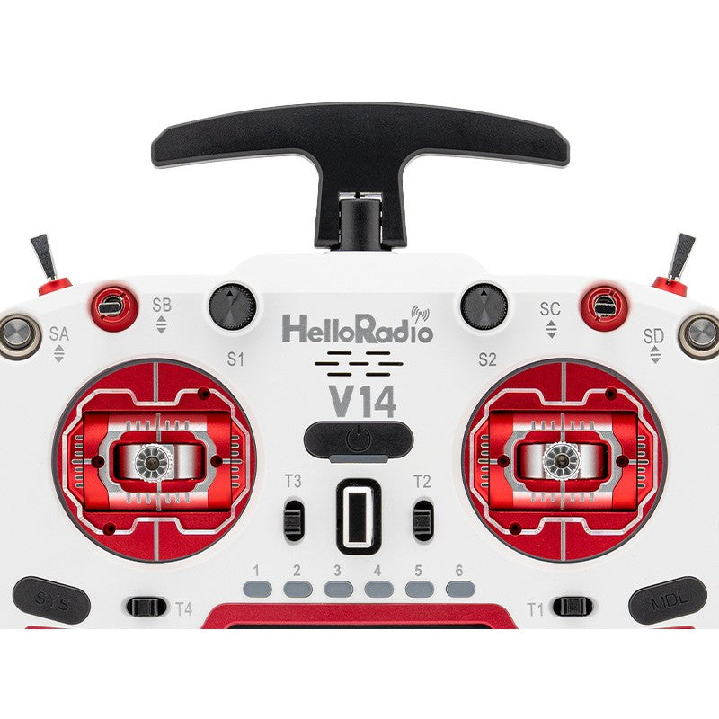 V14 MAX R9 OLED 2,4GHz 4in1 LBT Radio (Multimode - M2) - Red/White