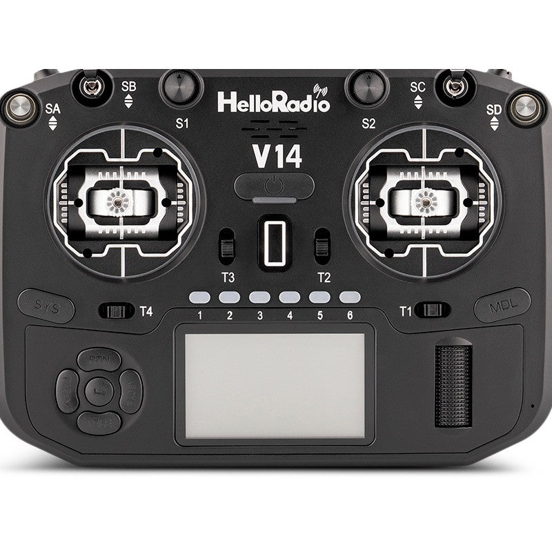 V14 MAX R9 OLED 2,4GHz ELRS LBT Radio (Multimode - M2) - Black/Black