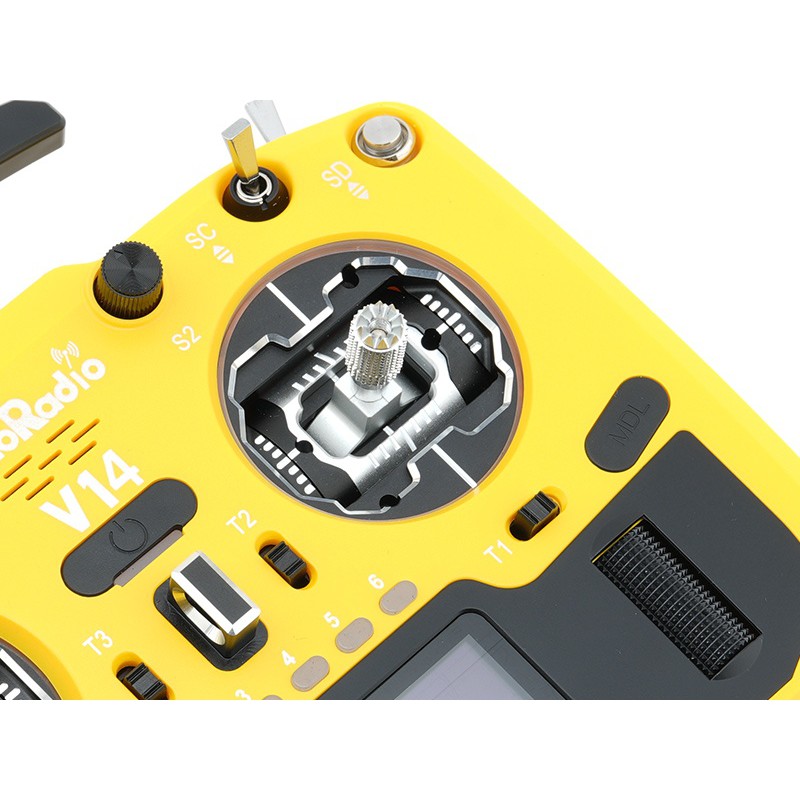 V14 MAX R9 OLED 2,4GHz ELRS LBT Radio (Multimode - M2) - Black/Jaune