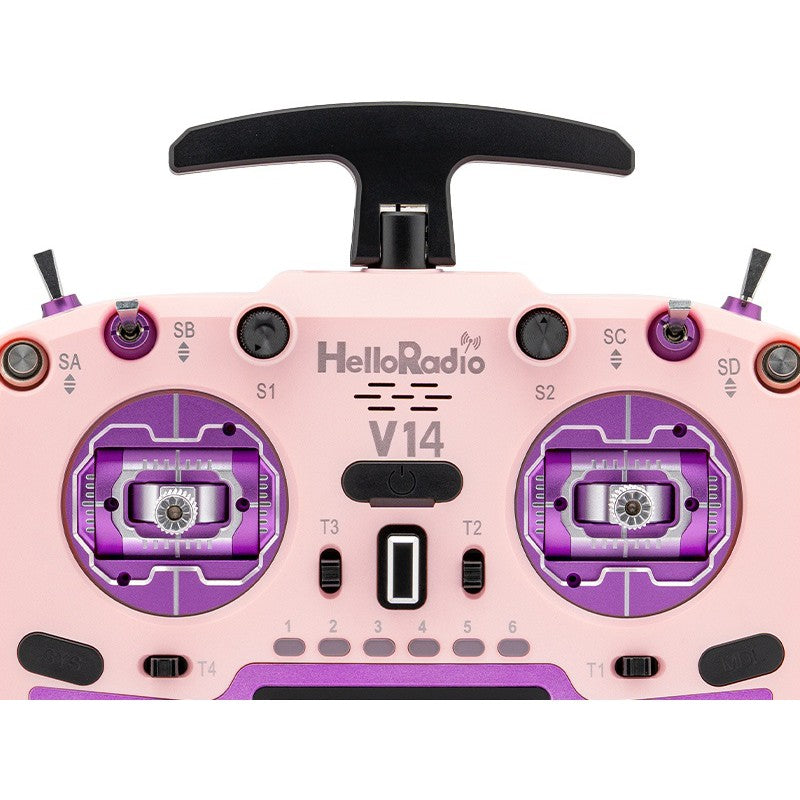 V14 MAX R9 OLED 2,4GHz ELRS LBT Radio (Multimode - M2) - Purple/Pink