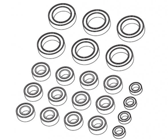X10EB Ball Bearing Set (22) - 500405357 - Carson
