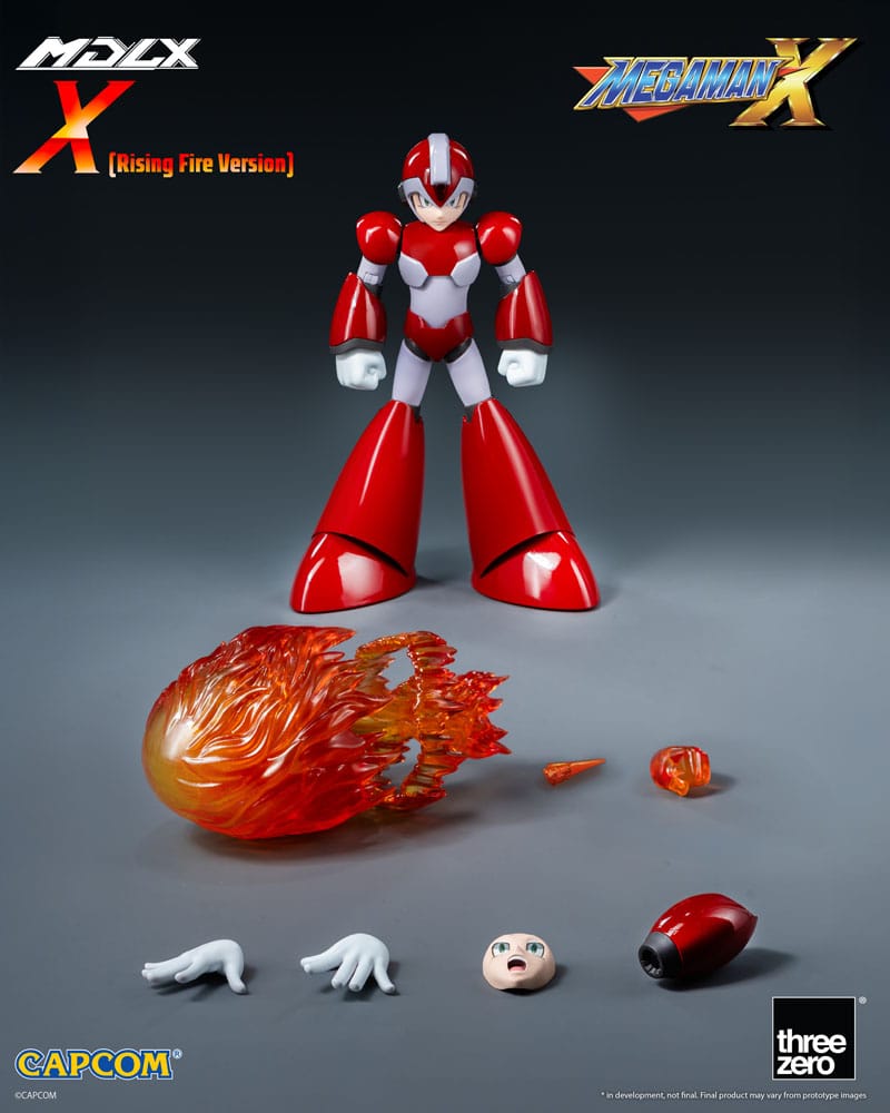 Mega Man MDLX Action Figure Rockman X / Mega Man X (Rising Fire Version) 12 cm