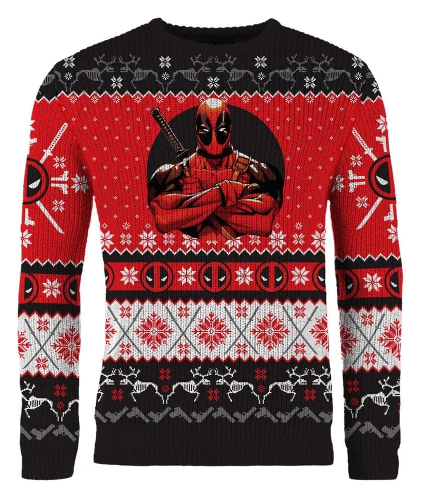 Deadpool Christmas Sweater Size XXL
