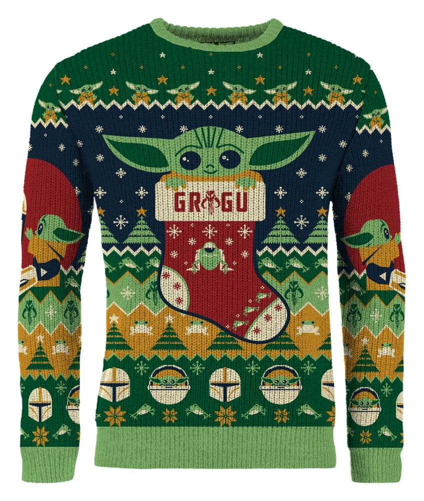 Star Wars Christmas Sweater Baby Yoda Size L
