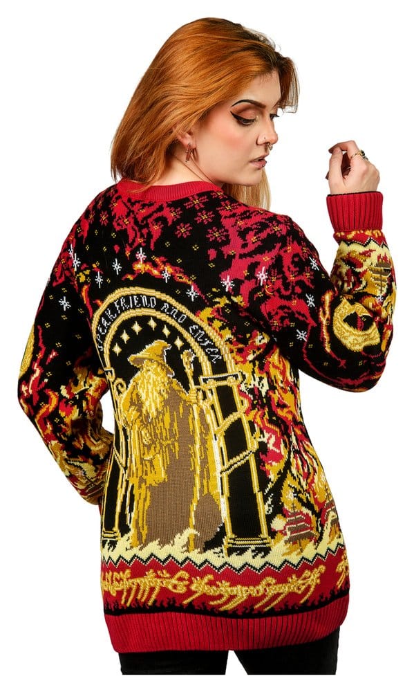 Lord of the Rings Christmas Sweater Balrog Size L