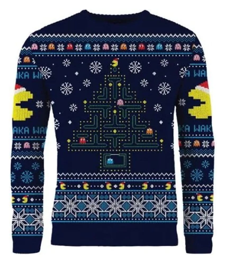 Pac-Man Christmas Sweater Size M