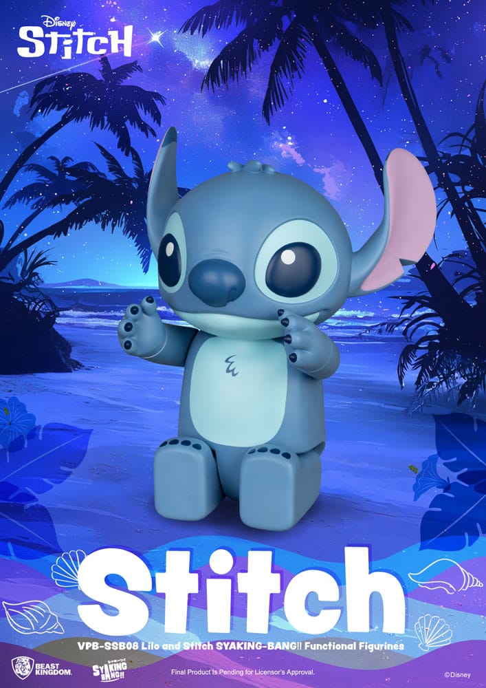 Lilo & Stitch Syaking Bang Vinyl Bank Stitch 30 cm