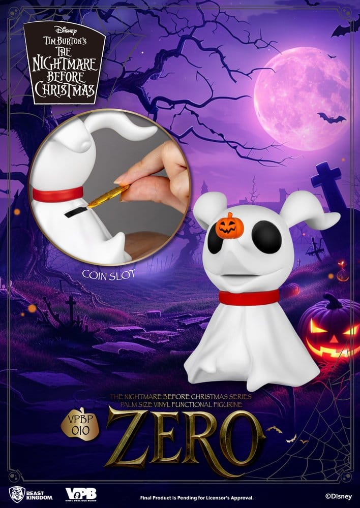 The Nightmare Before Christmas Palm Size Figure Bank Zero 11 cm
