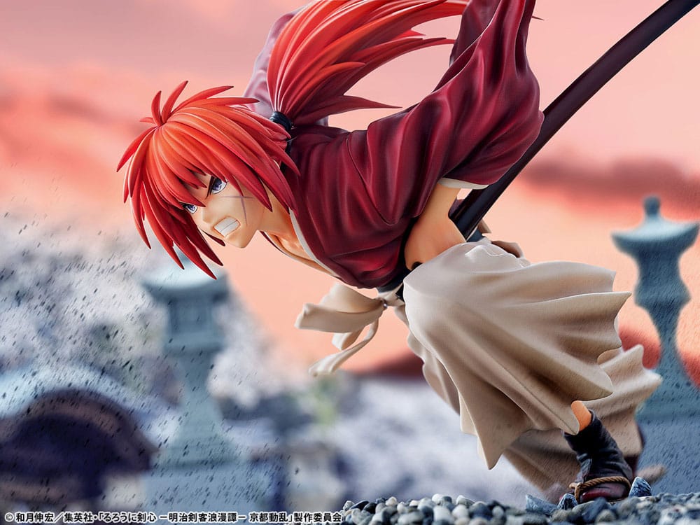 Rurouni Kenshin: Meiji Kenkaku Romantan Kyoto Douran PVC Statue 1/6 Kenshin Himura Dragon Flight of Heaven Ver. 26 cm