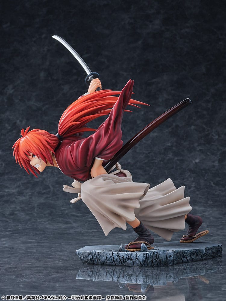 Rurouni Kenshin: Meiji Kenkaku Romantan Kyoto Douran PVC Statue 1/6 Kenshin Himura Dragon Flight of Heaven Ver. 26 cm