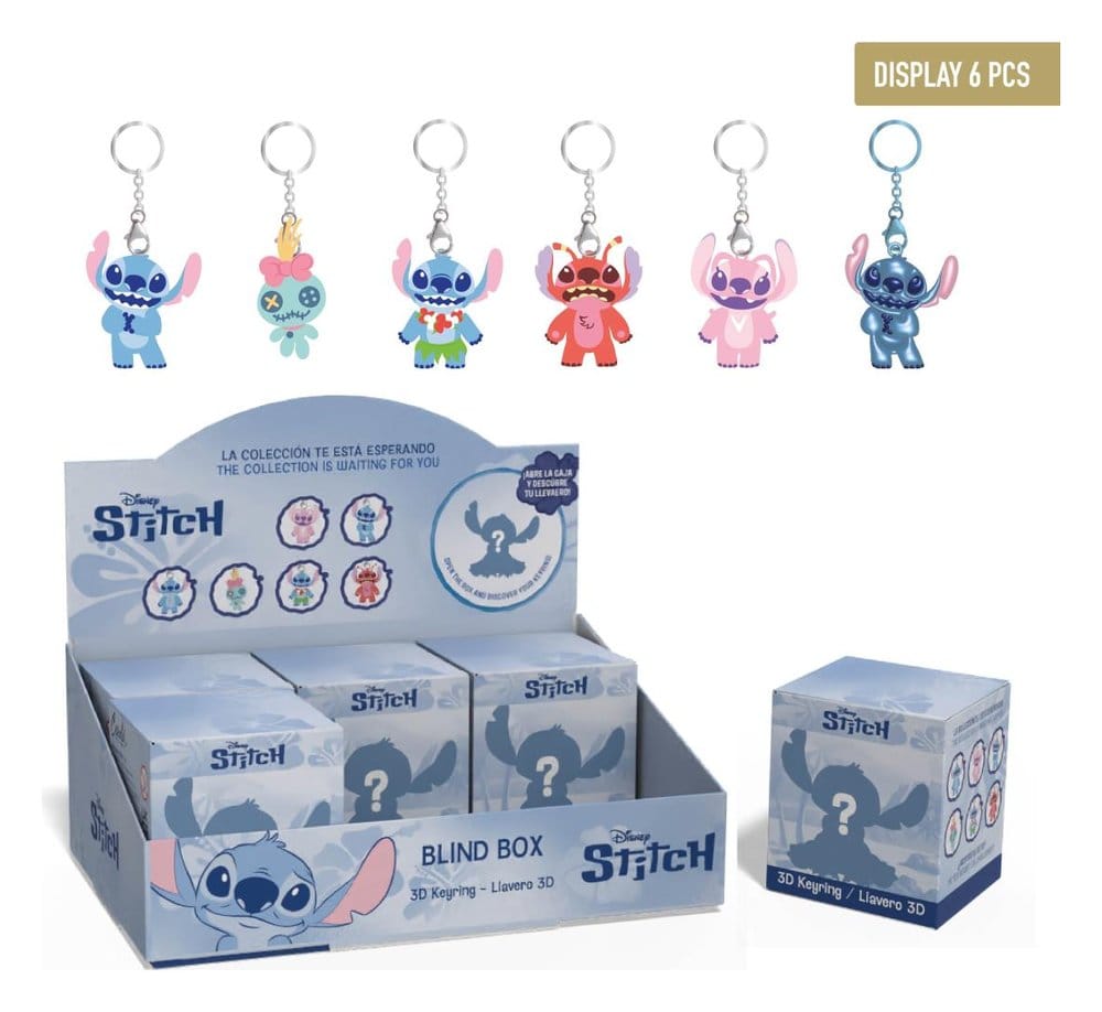 Disney Stitch Keychain Blind Box Display (6)