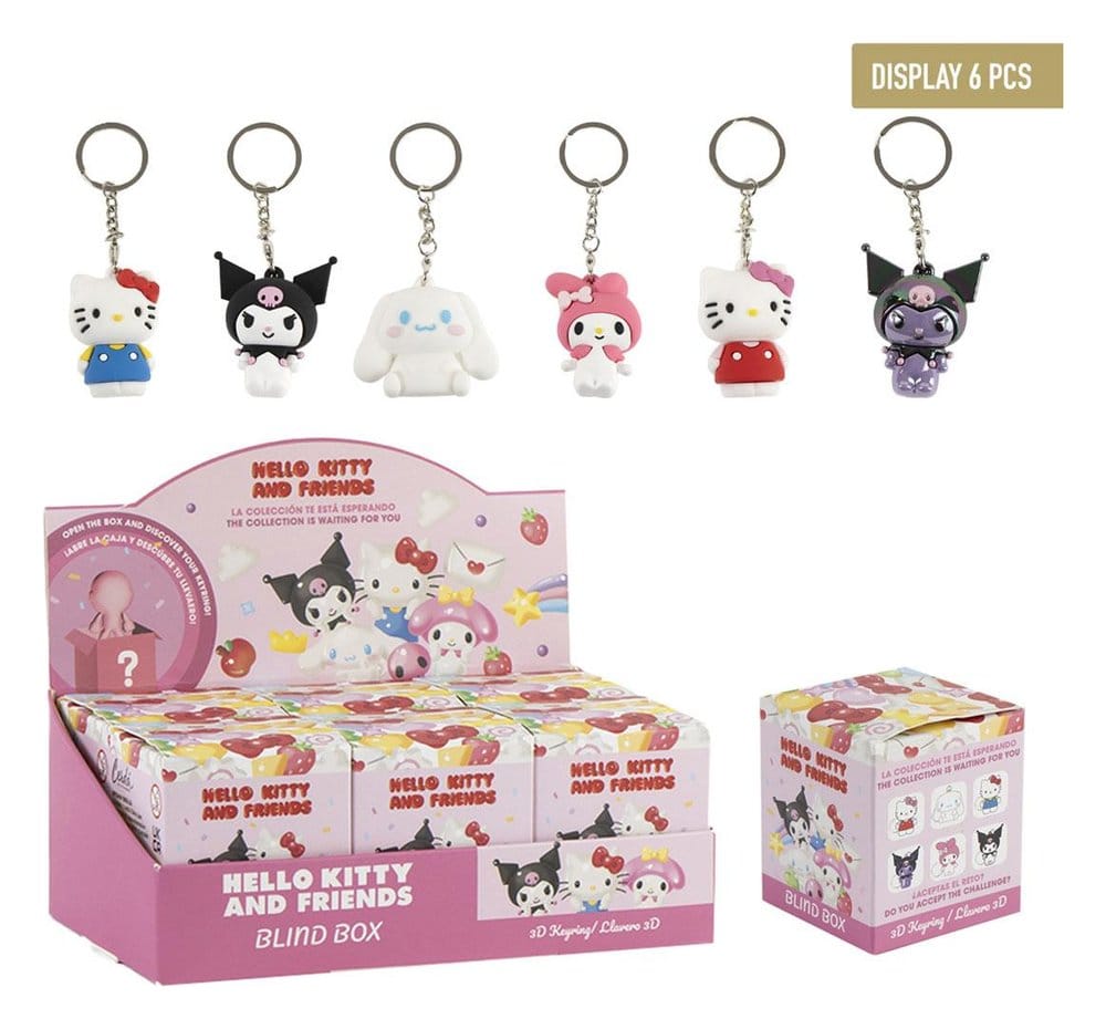 Sanrio Hello Kitty Keychain Blind Box Display (6)