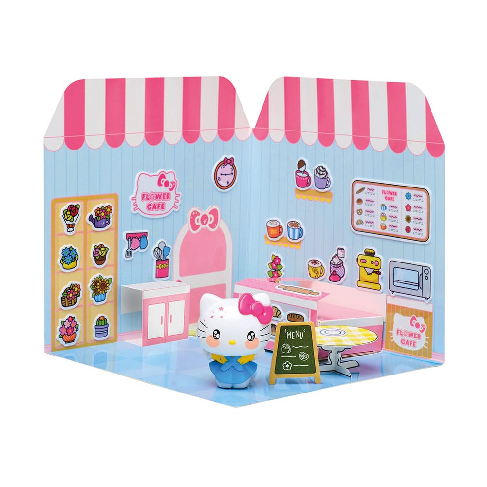 Hello Kitty and Friends Mini figure Sticker House Hello Kitty Flower Café