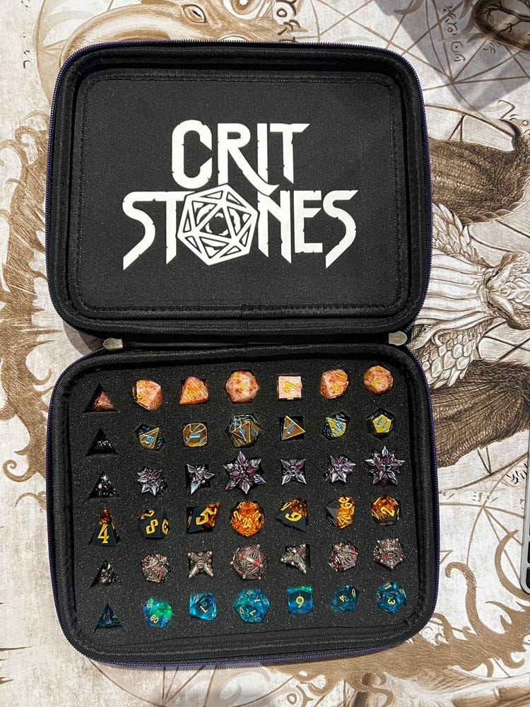 CritStones Dice Case Arcanum Blue