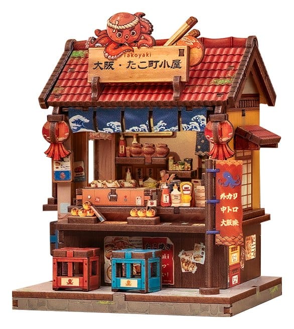 Miniature House Model Kit Osaka Takoyaki 12 x 9 cm