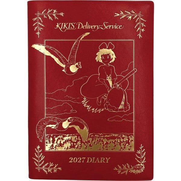 Kiki's Delivery Service Diary Kiki on her broom red gold foil