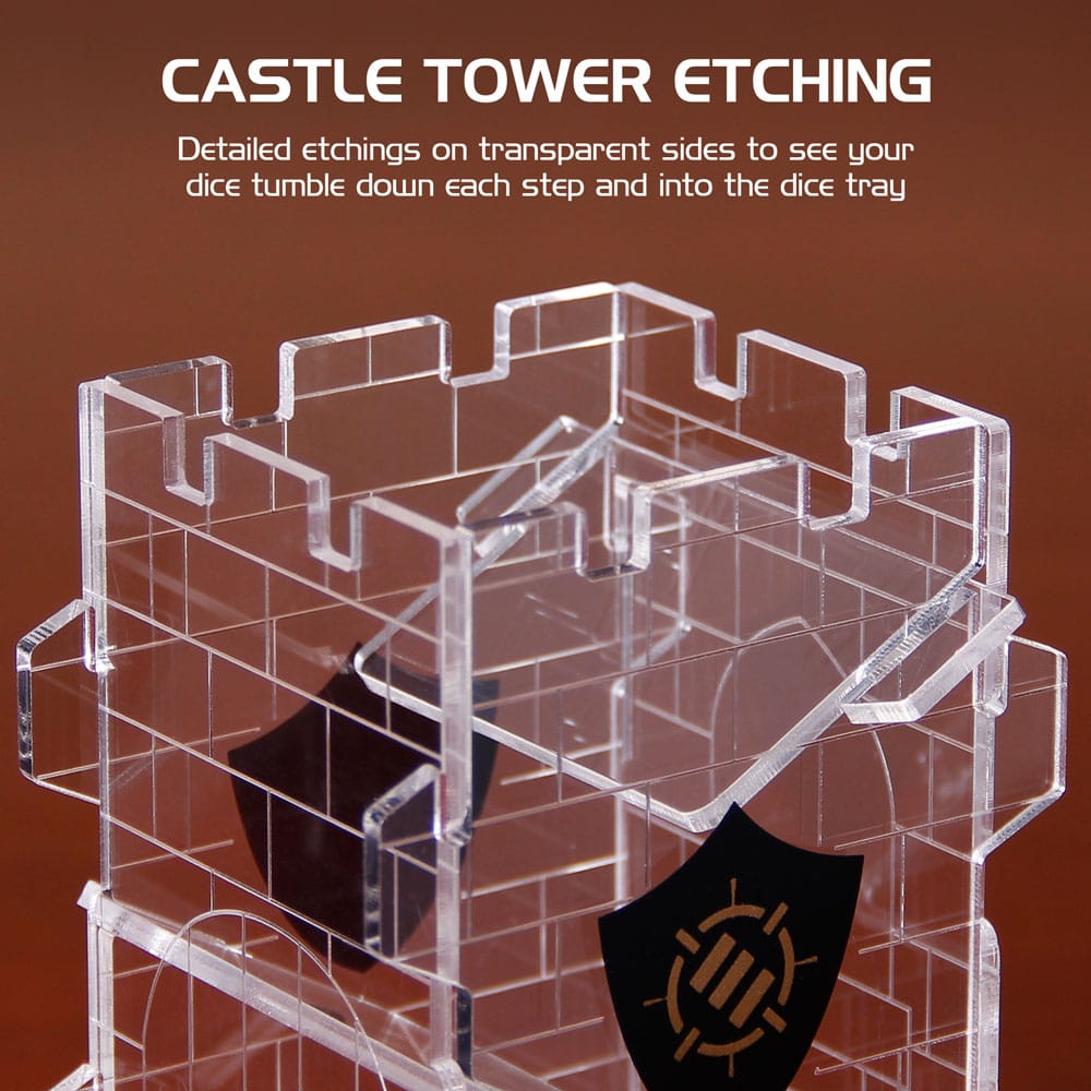Enhance Tabletop Series Dice Tower Clear