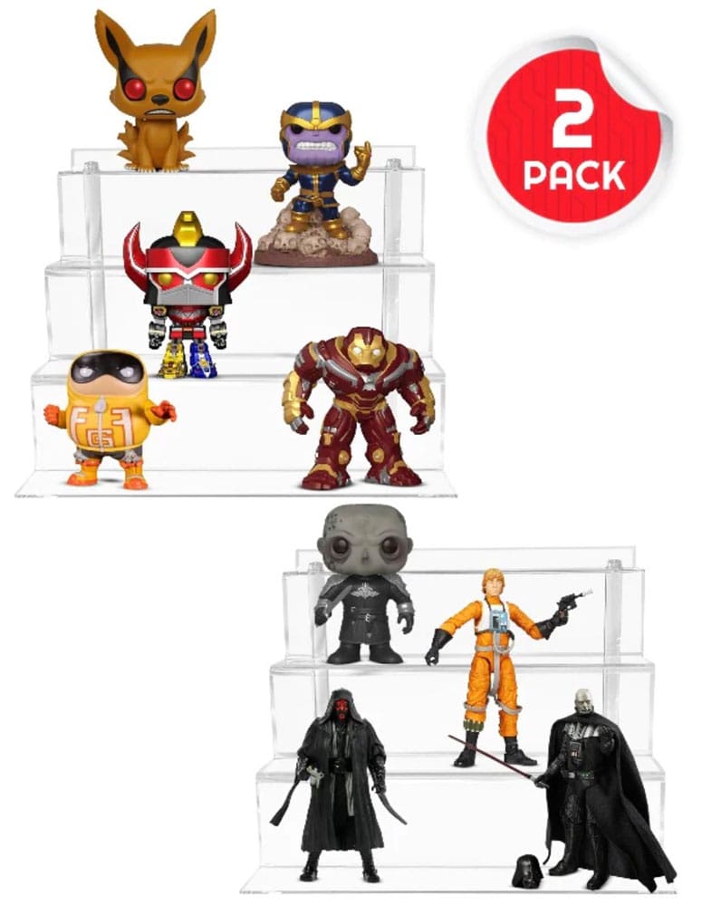 Evoretro Acrylic Shelf Riser 2-Pack RS9