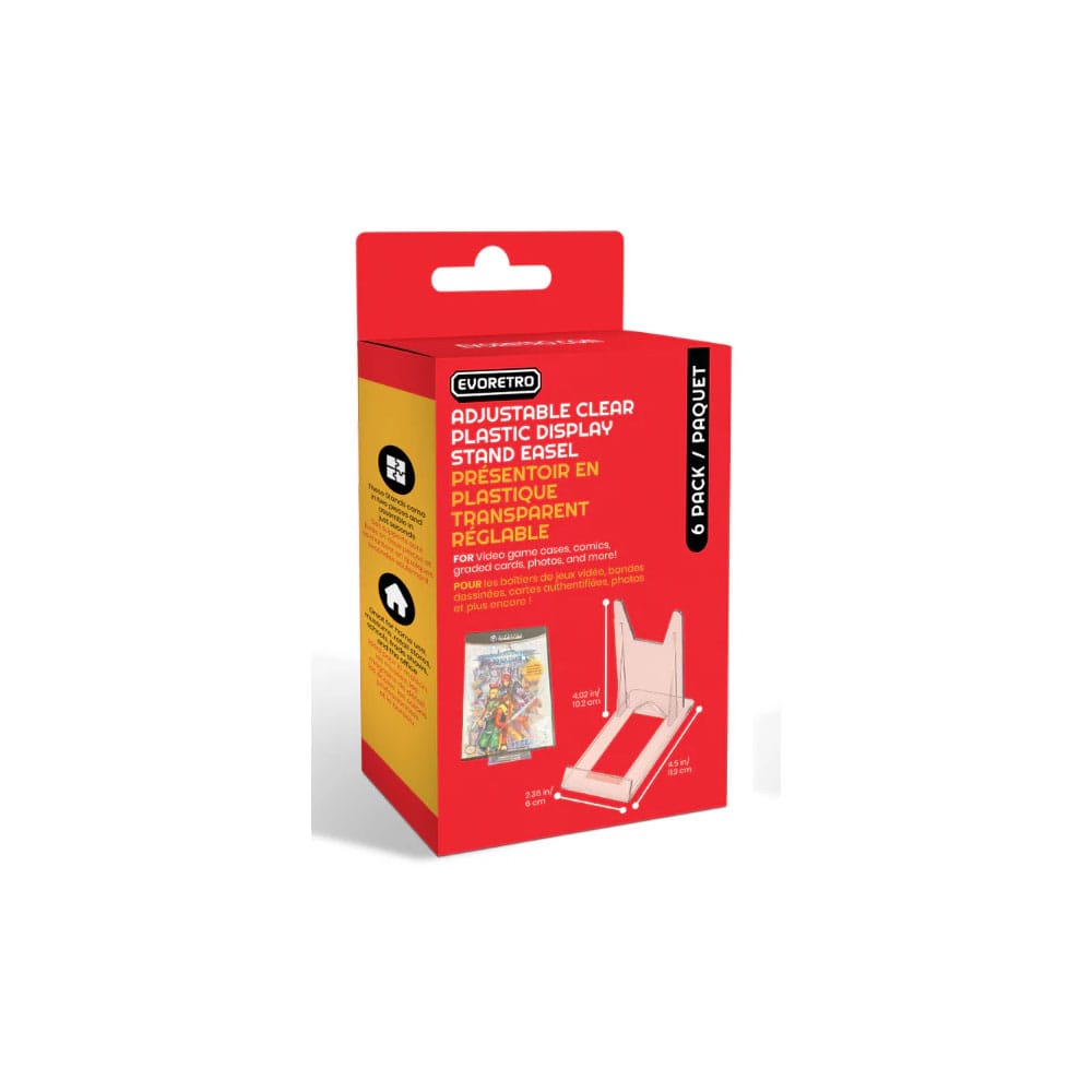 Adjustable Easel Stand 6-Pack Compatible with Video Game Cases
