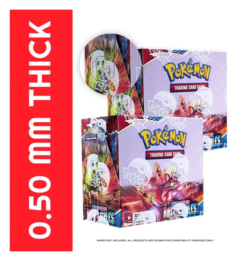 Evoretro PET Display Case Protector for Pokémon Booster Box (1-Pack)