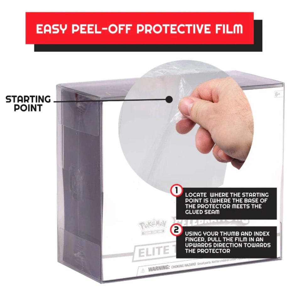 PET Protectors 5-Pack for Booster Boxes / Elite Trainer Boxes Ver. 2